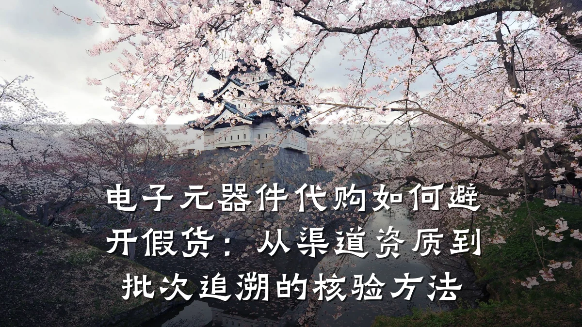 电子元器件代购如何避开假货：从渠道资质到批次追溯的核验方法