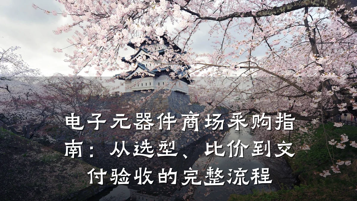 电子元器件商场采购指南：从选型、比价到交付验收的完整流程
