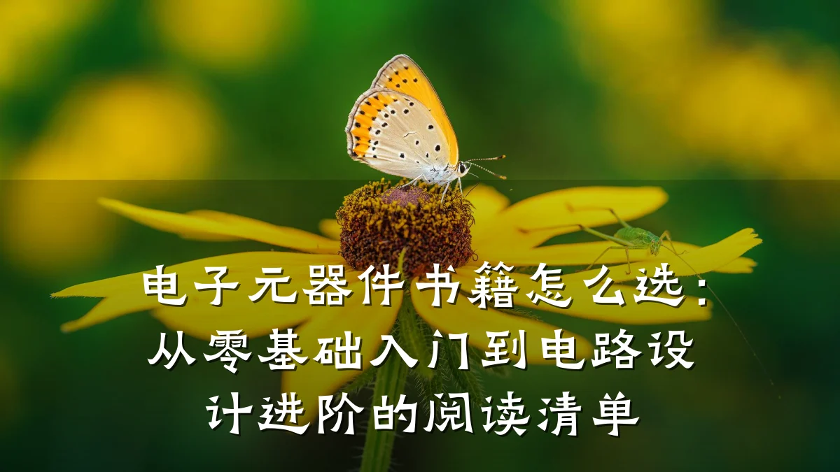 电子元器件书籍怎么选：从零基础入门到电路设计进阶的阅读清单