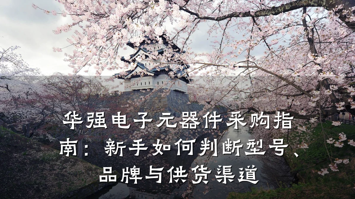 华强电子元器件采购指南：新手如何判断型号、品牌与供货渠道