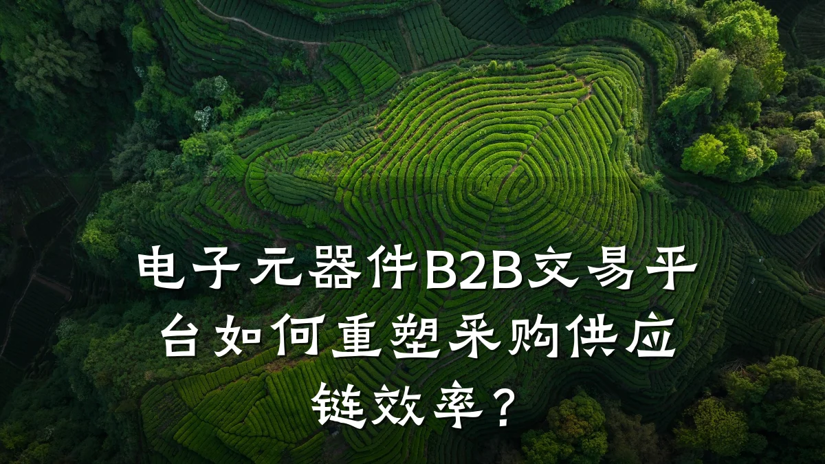 电子元器件B2B交易平台如何重塑采购供应链效率？