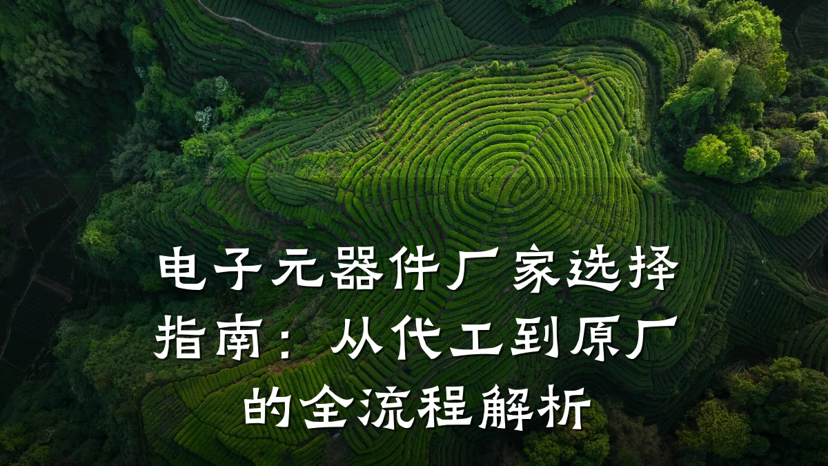 电子元器件厂家选择指南：从代工到原厂的全流程解析