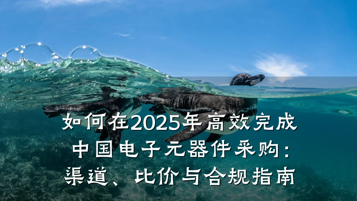 如何在2025年高效完成中国电子元器件采购:渠道、比价与合规指南