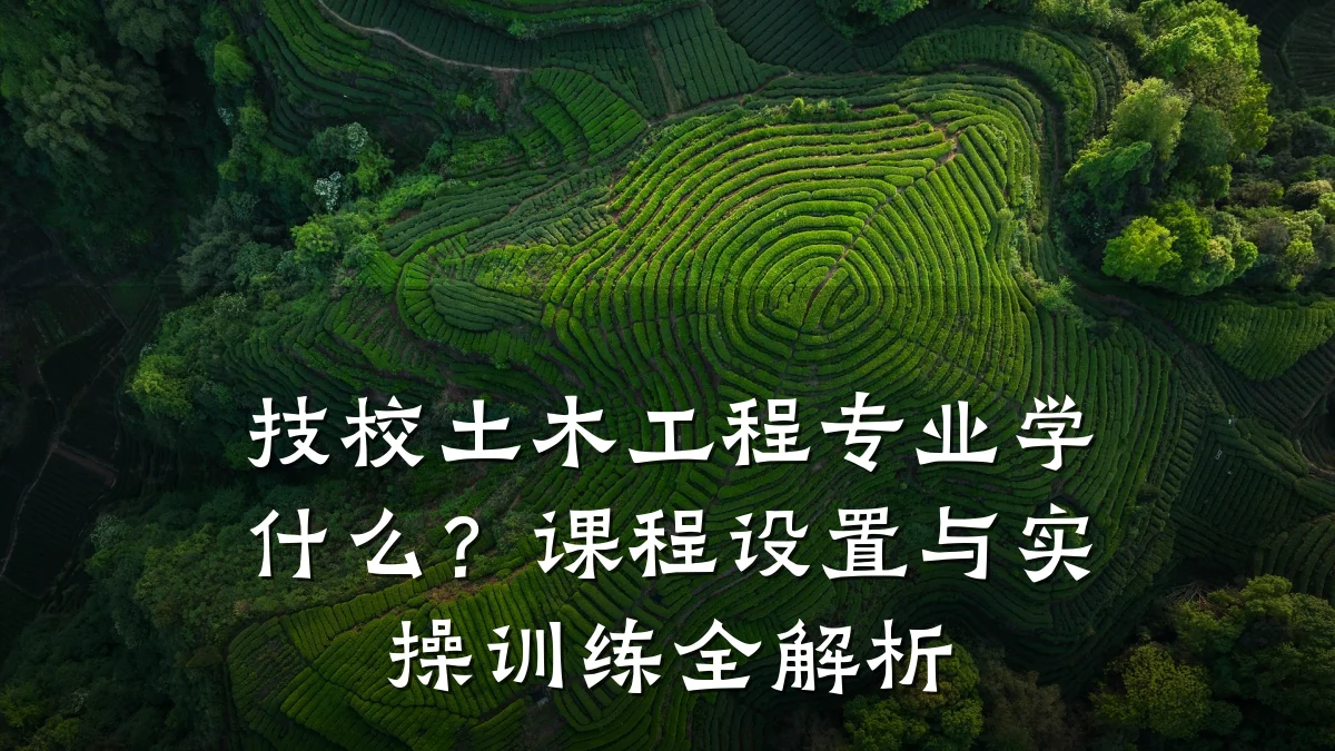 技校土木工程专业学什么?课程设置与实操训练全解析