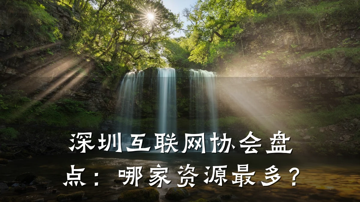 深圳互联网协会盘点:哪家资源最多?