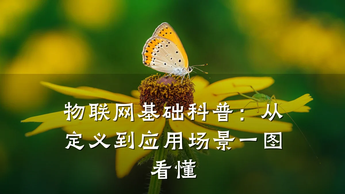 物联网基础科普:从定义到应用场景一图看懂