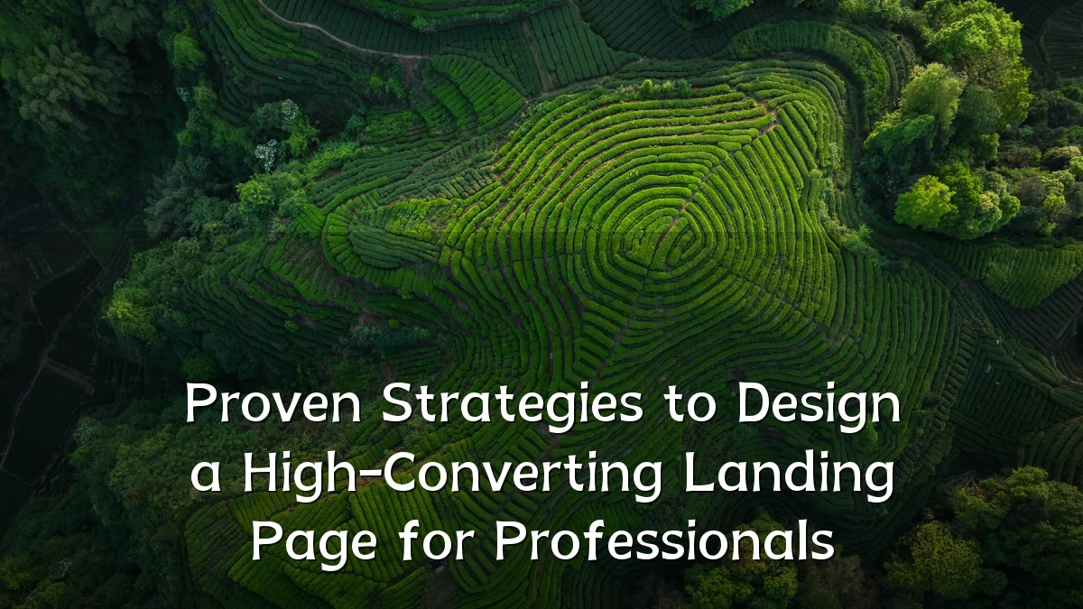 Proven Strategies to Design a High-Converting Landing Page for Professionals