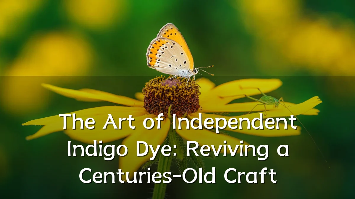 The Art of Independent Indigo Dye: Reviving a Centuries-Old Craft