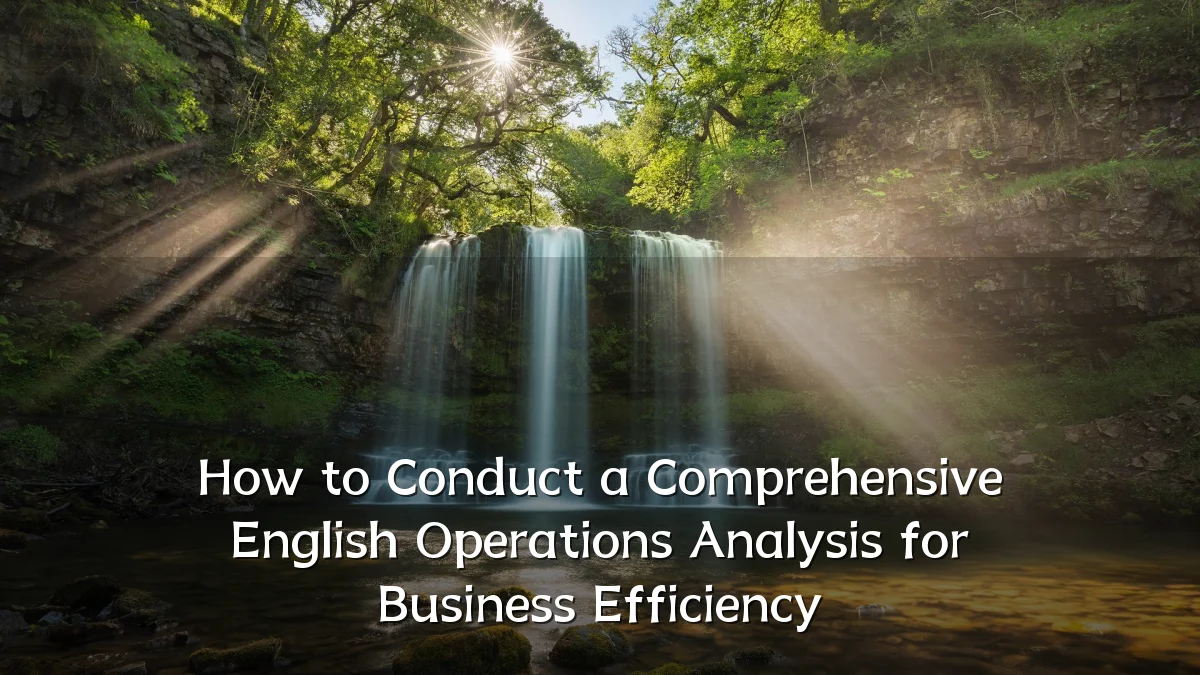 How to Conduct a Comprehensive English Operations Analysis for Business Efficiency