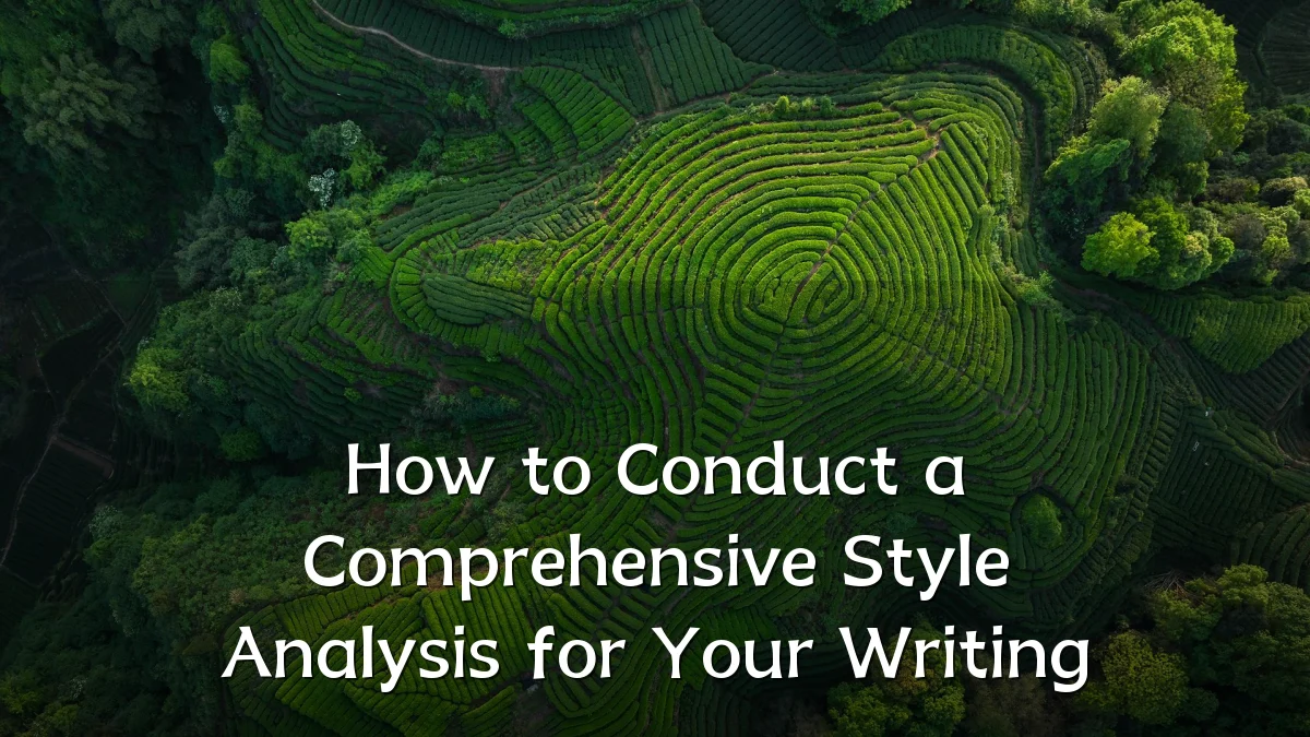 How to Conduct a Comprehensive Style Analysis for Your Writing