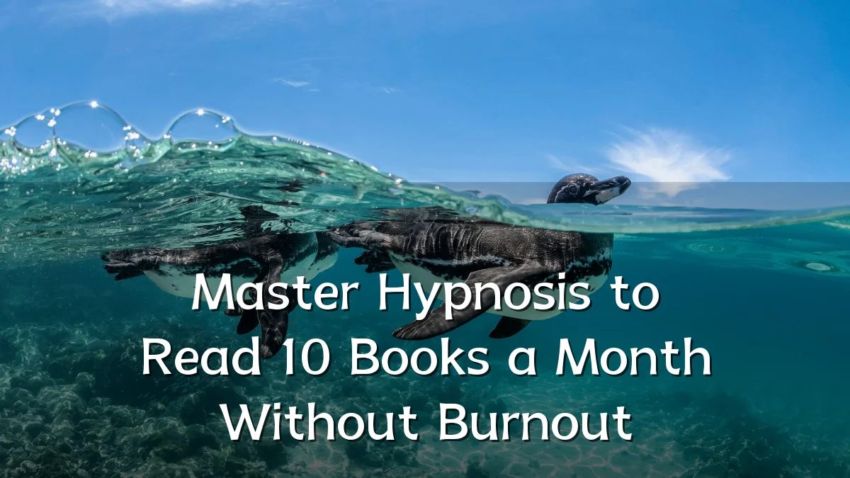 Master Hypnosis to Read 10 Books a Month Without Burnout
