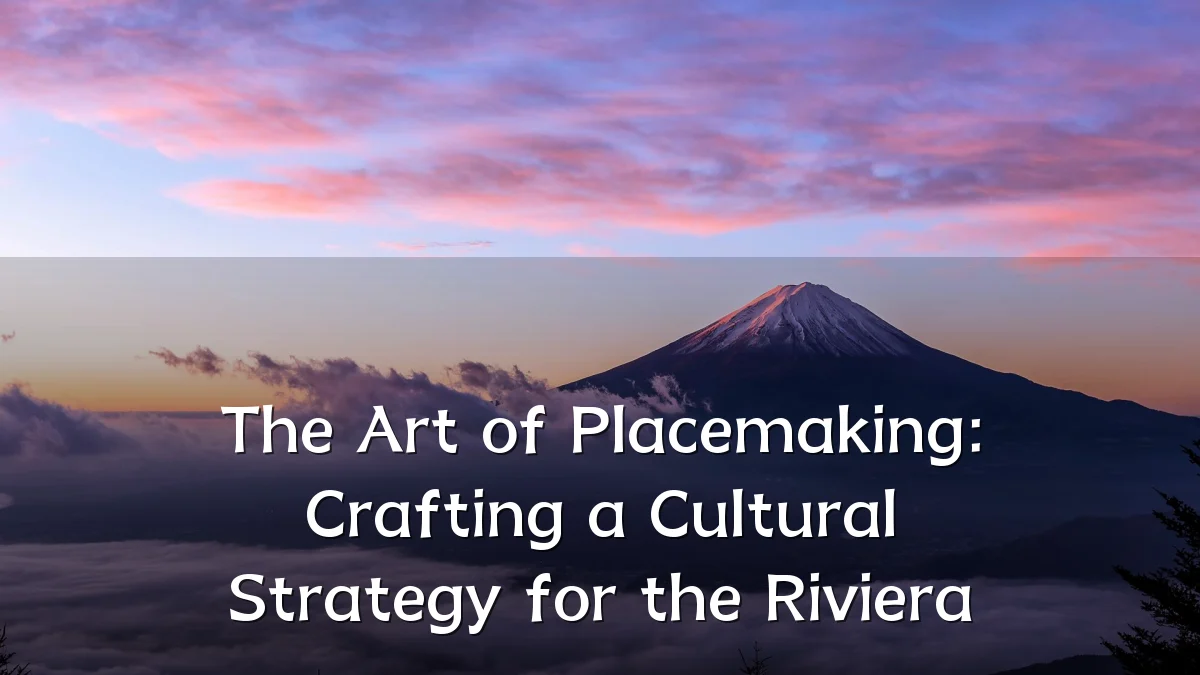The Art of Placemaking: Crafting a Cultural Strategy for the Riviera