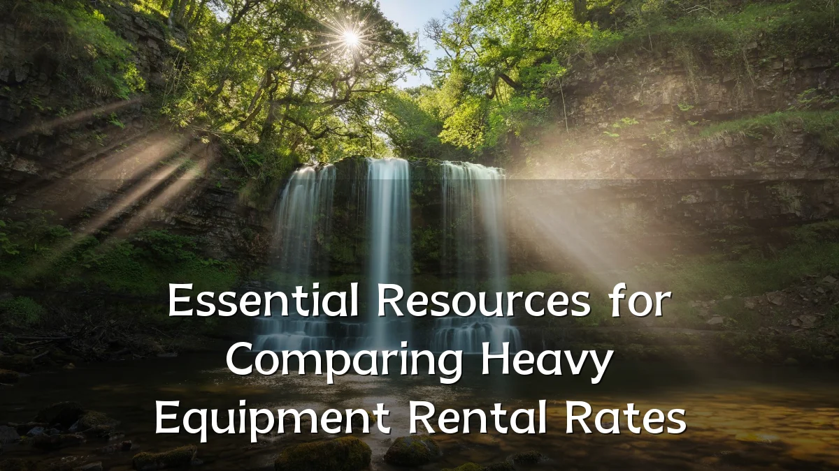Essential Resources for Comparing Heavy Equipment Rental Rates