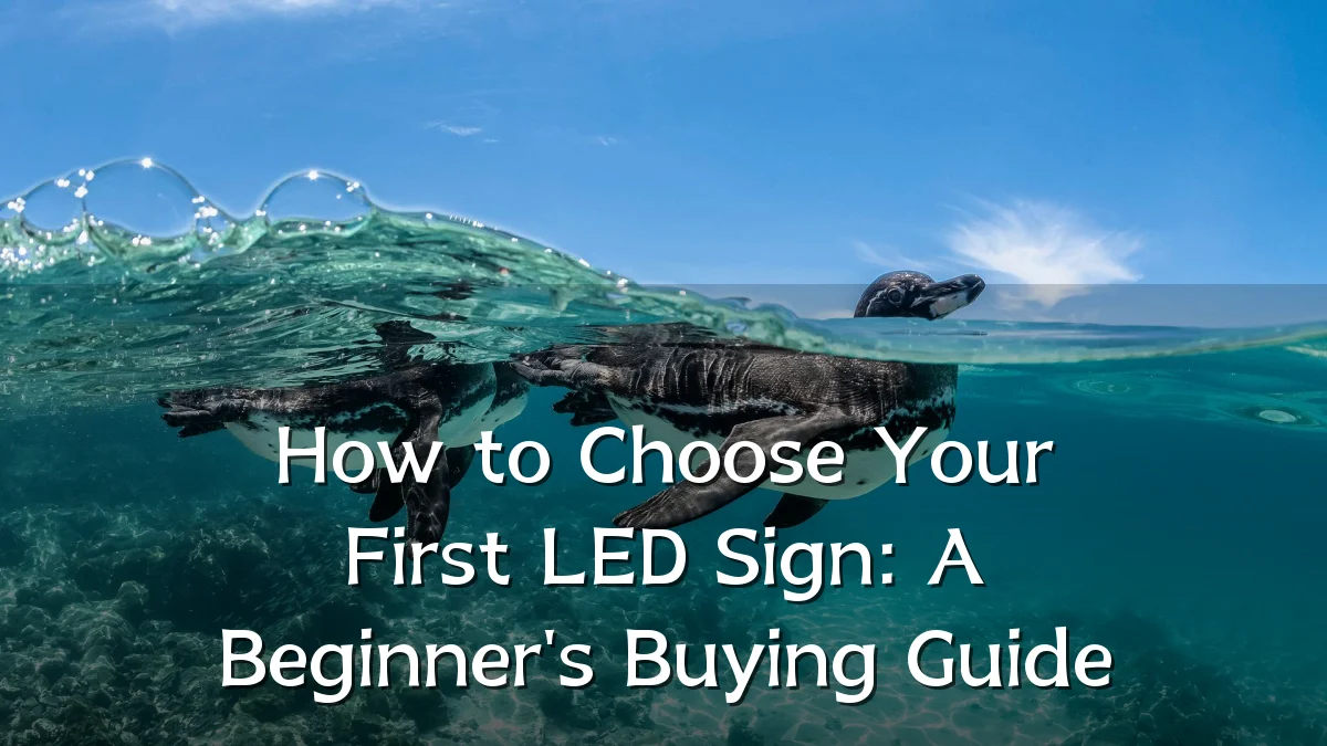 How to Choose Your First LED Sign: A Beginner's Buying Guide