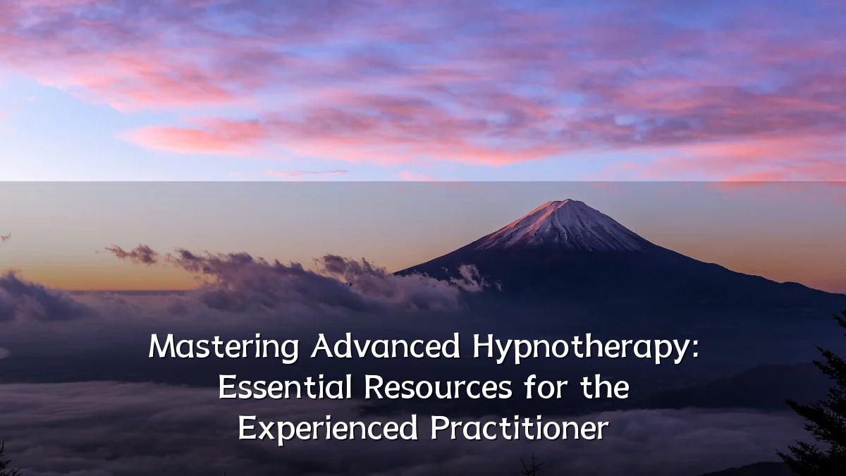 Mastering Advanced Hypnotherapy: Essential Resources for the Experienced Practitioner