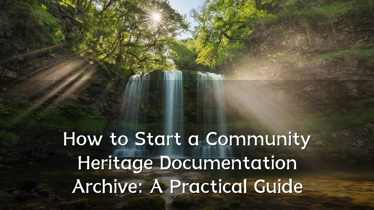 How to Start a Community Heritage Documentation Archive: A Practical Guide